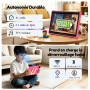 ALLDOCUBE Tablette Enfants 10 Pouces,Android 16,12Go+64Go,6000mAh,Rose | Contrôle Parental,YouTube Kids,Kids Space,Widevine L1,G