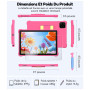 ALLDOCUBE Tablette Enfants 10 Pouces,Android 16,12Go+64Go,6000mAh,Rose | Contrôle Parental,YouTube Kids,Kids Space,Widevine L1,G