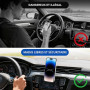 ABOHU Lot de 6 Plaque Metallique Minces Telephone avec Adhésif pour Support Téléphone Voiture Magnétique Aimant, Anneau Noir