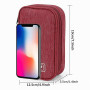 Tunejoy Sac de Rangement Câbles Petit Electroniques Portable Pochette Rangement Imperméable Organisateur pour Banque d'alimentat