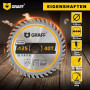 GRAFF Disque à Tronçonner Meuleuse 125 – pour Bois, Contreplaqué, Stratifié, Cloison, Sèche, Plastique – Sculpture avec Alésage
