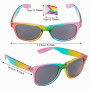 PHOGARY 6PCS LGBTQ Ensemble de Cape de Drapeau de la Fierté Gay, Y compris Drapeau Arc-en-Ciel Bandeau Bracelets Lunettes de Sol