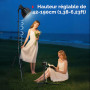 SMALLRIG 190cm Trépied Lumière 4kg Max Pliable 43cm Plié - 5475 | Trepied Videoprojecteur, Pliable et réglable, Pour lampes torc