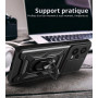 DESSEN Coque pour Xiaomi Redmi Note 12 Pro Plus/Pro+ 5G, Housse en Silicone Souple TPU/PC et Cover Objectif, Étui avec Support M