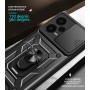 DESSEN Coque pour Xiaomi Redmi Note 12 Pro Plus/Pro+ 5G, Housse en Silicone Souple TPU/PC et Cover Objectif, Étui avec Support M