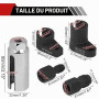 DBREAKS Lot de 5 Douilles Sondes Lambda 22mm Outil Sonde Lambda | Jeu de clés, réparation de filetage, pour la plupart des véhic