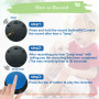 Gelabur 4 pièces buzzer enregistrable, buzzer chien communication bouton 30 secondes d'enregistrement, pour la formation et les 