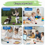 Gelabur 4 pièces buzzer enregistrable, buzzer chien communication bouton 30 secondes d'enregistrement, pour la formation et les 