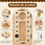 AOOTE Planche à Vis en Bois avec Visseuse, Tableau d'activités Montessori en Bois avec Outils de Tournevis, Planche à Vis en Boi