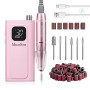 MelodySusie Clip-On SC300F Ponceuse pour Ongles sans fil pour Débutants | 30000 tr/min, Rechargeable, LCD écran, Vitesse Réglabl