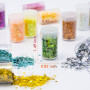 Paillettes Fines pour Art & Craft, 45 Couleurs Paillette Cosmétiques Glitter Fines pour Ongles Nail Art,Maquillage,Corps,les Loi