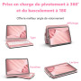 FUWANG Coque Clavier pour iPad A16 / 10e Génération 10.9" 2022 AZERTY | Clavier Rétroéclairé 7 Couleurs, AZERTY Français, Pavé t