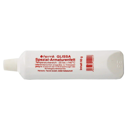 Fermit Graisse spéciale Glissa pour la lubrification des raccords, approuvé par la NSF, H1 et DIN 51502, ministère allemand de l