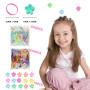 LUFFLOK 1175 Pièces Élastique Cheveux Barettes Cheveux Élastiques Chouchous | Colorés Pinces à Cheveux pour Filles et Enfants, A