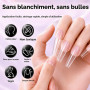 2 x 8ml Colle Faux Ongle 6 en 1, Colle Faux L'ongle Avec Pinceau | Extra Forte Rapide, Longue Durée, für Die Nagelverlängerung u