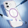 QIWEIQING Coque pour iPhone 12 6.1", Compatible avec MagSafe, Anti-Jaunissement Clair Magnétique Étui de Téléphone Transparent A