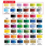 Kuretake Coffret d'aquarelles Gansai Tambi, 48 couleurs, fabriqué au Japon | 48 couleurs vives et opaques, grands godets, palett