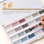 Peinture Aquarelle Opaque - Set de 24 Aquarelles Semi-humides avec Palette de Mélange | Faible Saturation, Couleurs Mates et Hau