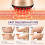 Masseur lymphatique 4 en 1 et appareil de massage électrique anti-cellulite avec 30 niveaux EMS, lumière rouge, chaleur et vibra