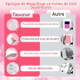 Fauxomor 54 Pcs Éponges Maquillage Triangle sans Latex pour Fond de Teint | Doux, Déchirable et Portable, Usage à Sec & Humide, 