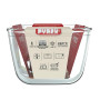 PYREX, ideal Air Fryer, Plat de Cuisson en Verre Ultra-Résistant 20 x 14 cm avec Poignée Amovible Clipsable en Inox, pour Air Fr
