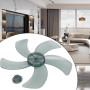 16 Pouces Pales de Ventilateur de Rechange de 40,6 cm, pales de Ventilateur en Plastique ABS à 5 Feuilles avec Un Cache-écrou po