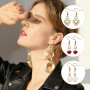 300 Pcs Attache Boucles d'Oreilles, Fermoir Boucles d'Oreilles, Crochets et Anneaux Ouverts en Or Argent Sterling 925,Kit Fabric
