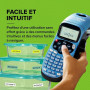 DYMO LetraTag LT-100H Étiqueteuse Portable et 3 Rubans, 12 mm, Bleu | Kit de Marquage, Imprimante Portable, Impression Thermique
