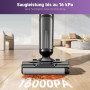 Vozascly H15 Aspirateur Laveur sans Fil, Aspirateur Balai Silencieux 65dB avec Auto-Propulsion, 45 Min d’Autonomie, Nettoyage de