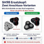 SH98 Tête de rasage de rechange complète, compatible avec Philips Norel*o Série 9000, Tête de rasage de précision avec support m