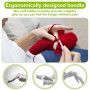 Royouzi Aiguilles à Crochet Set, 11Pcs D'aiguilles | Aiguilles à Tricoter avec PoignéEs Souples, 40 Pcs Aiguilles à Crochet Set
