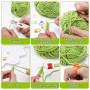 Royouzi Aiguilles à Crochet Set, 11Pcs D'aiguilles | Aiguilles à Tricoter avec PoignéEs Souples, 40 Pcs Aiguilles à Crochet Set