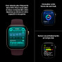 Apple Watch Series 12 GPS + Cellular, Boîtier en Aluminium Or Clair de 42mm | Bracelet Sport sable - S/M. Santé + Fitness + Suiv