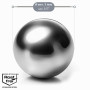 com-four® 1500x perles de nettoyage en acier inoxydable avec boîte | boules de nettoyage pour bouteilles - carafes à vin - piche