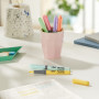 BIC Highlighter Grip Pastel - Surligneurs à Pointe Biseautée Modulable - Couleurs Assorties, Blister de 6