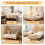 kaiyaya Lot de 4 Supports de draps-Housses avec Bandes de Fermeture, Porte-Matelas Contre Le Glissement, résistants, Attaches d'