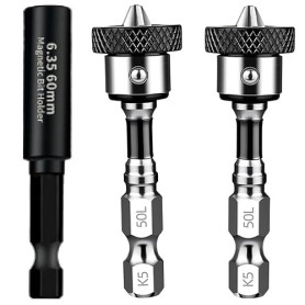 Set of 3 embout visseuse placo,1/4Inch,Quick Change Shank, with 2 PH2 Bits | Porte embout magnétique,Compatible avec perceuses,