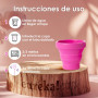 Eureka! Cup - Coupe menstruelle vide avec stérilisateur pliable | Silicone médical réutilisable | Alternative confortable et éco