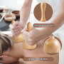 7 Pièces d’Outils de Massage en Bois de Gua Sha, Modelage du Corps, Anti-Cellulite et Soulagement des Douleurs Musculaires