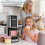 QKNOSM Lot de 4 récipients Creamy pour Ninja Creami NC300EU NC301EU, Ninja Creami Machine à glace Accessoires avec machine à gla