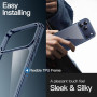 JETech Coque pour iPhone 17 Pro Max, Bleu Intense | Anti-Jaunissement, Antichoc, Dos PC Rigide Résistant aux Rayures, Étui Houss