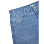 ONLY ONLCARMEN Lot de 2 shorts en jean stretch pour femme - Coupe skinny - Taille moyenne - Basique - Bleu - Noir - Tailles S, M