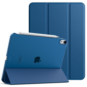 TiMOVO Coque pour iPad Air 11 Pouces M4/M3/M2, Air 5e/4e Gén, Bleu Abysse | Légère Housse, Arrière Translucide en PC, Réveil/Som