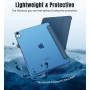 TiMOVO Coque pour iPad Air 11 Pouces M4/M3/M2, Air 5e/4e Gén, Bleu Abysse | Légère Housse, Arrière Translucide en PC, Réveil/Som
