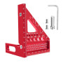 Flewdart Equerre 3d Menuisier En Métal Equerre De Charpentier Equerre De Menuisier Outil De Traçage Angle D'onglet 22.5/30/45/60