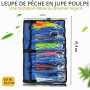 YOTO Lot de 6 leurres de pêche à la traîne en Eau salée - 16,5 cm - Kit de leurres de pêche en mer Profonde - Thon, Marlin, Waho