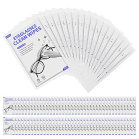 Flintronic Lot de 240 Lingettes Nettoyantes Portables, Chiffon de Nettoyant pour Lunettes, Appareils Photo, Jumelles, Miroirs, T