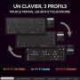 Keychron K2 HE Clavier sans Fil 2,4 GHz, 75% Clavier Gamer AZERTY Français, RGB, Hot-Swap, QMK/Via, Interrupteurs Magnétique Gat