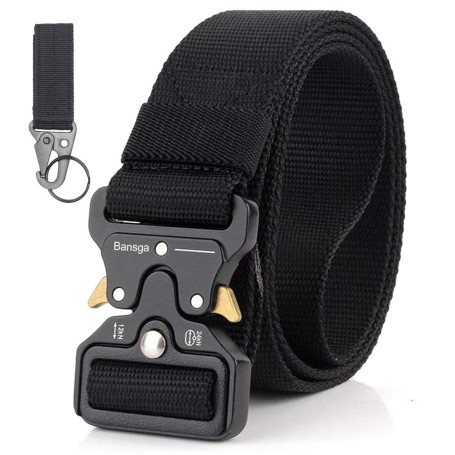 Bansga Ceinture Tactique Homme Style Militaire Avec Nous Ceinture Heavy Duty Ceinture en Nylon Pour la Chasse D'entraînement Arm