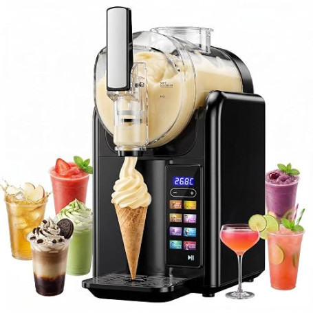Machine à Granité Slush Machine 2L Machine à Slush,7-in-1 machine a granite | machine a granita avec écran LED,Machine à glace P